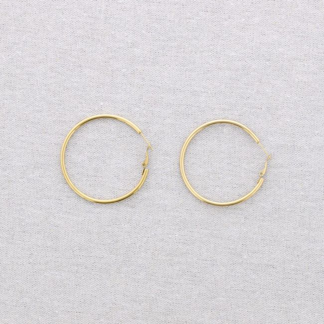 PENDIENTES ACERO ARO 5CM
