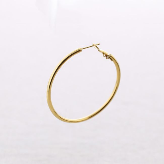 5CM STEEL HOOP EARRINGS