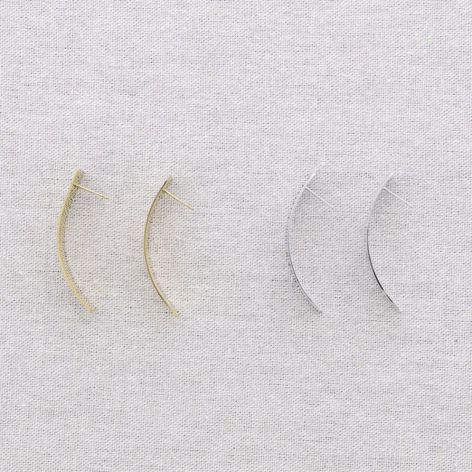 PENDIENTES ACERO ARO IRREGULAR