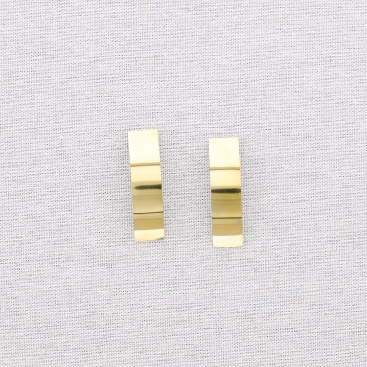 IRREGULAR HOOP STEEL EARRINGS 2