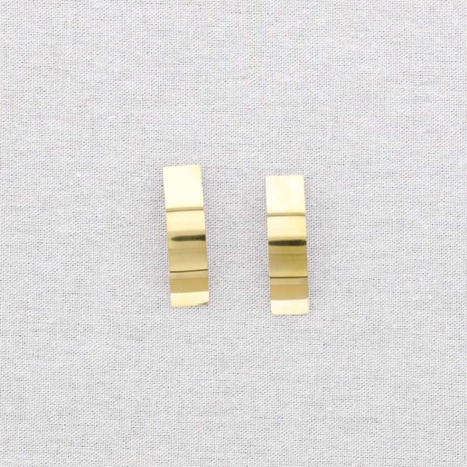 PENDIENTES ACERO ARO IRREGULAR