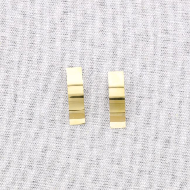 IRREGULAR HOOP STEEL EARRINGS