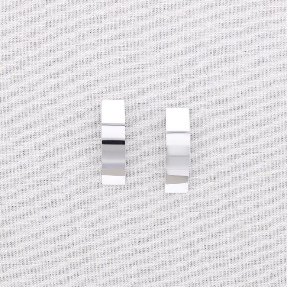 IRREGULAR HOOP STEEL EARRINGS