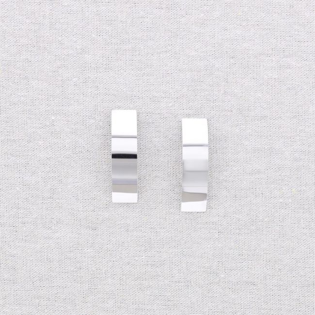 IRREGULAR HOOP STEEL EARRINGS
