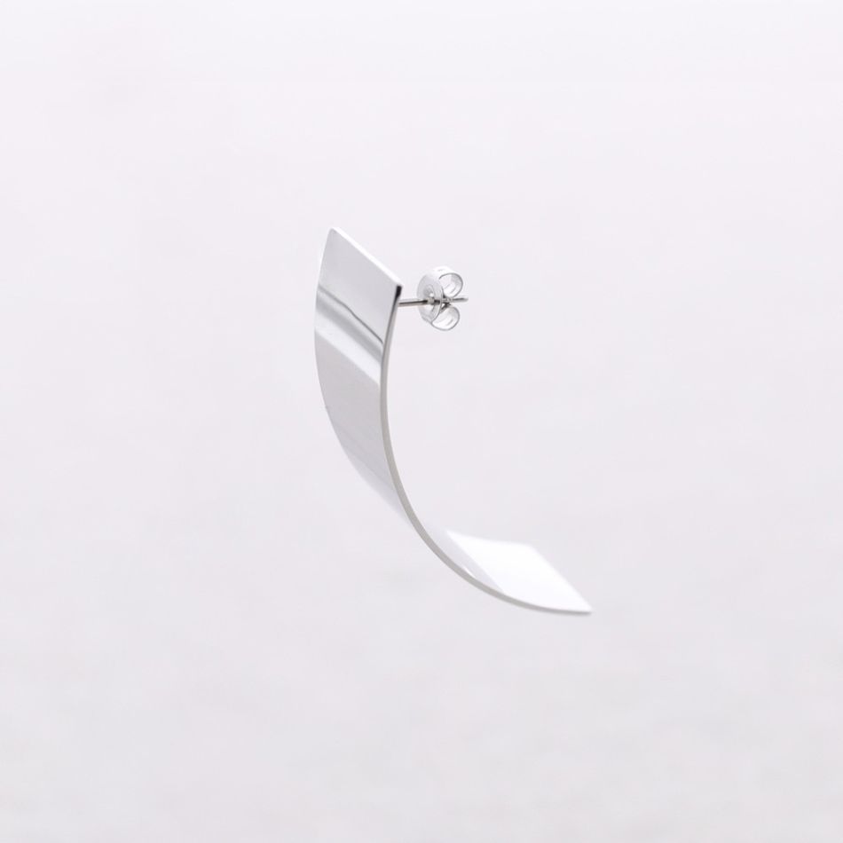 PENDIENTES ACERO ARO IRREGULAR