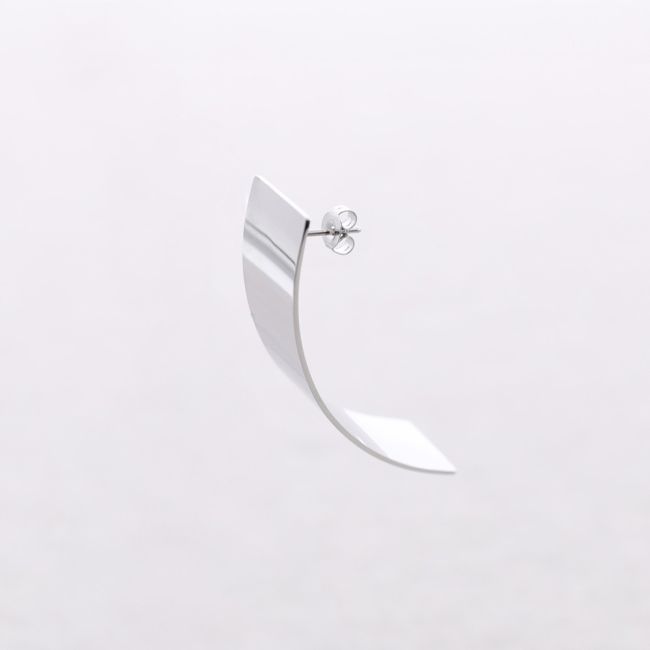 IRREGULAR HOOP STEEL EARRINGS