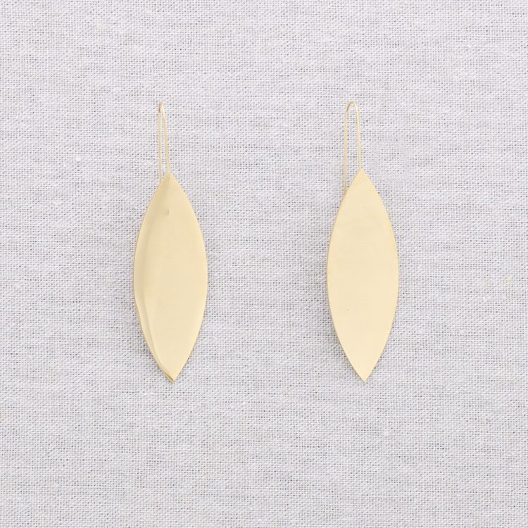PENDIENTES ACERO COLGANTE HOJA 2