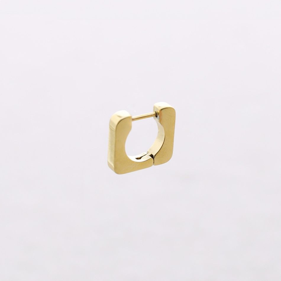 PENDIENTES ACERO ARO CUADRADO