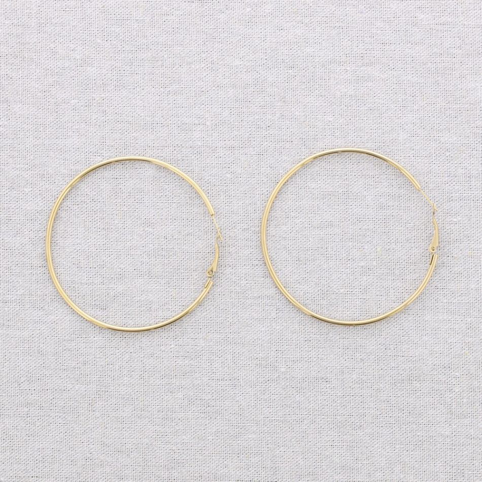 PENDIENTES ACERO ARO 6CM*2MM