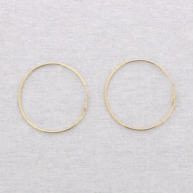 PENDIENTES ACERO ARO 6CM*2MM