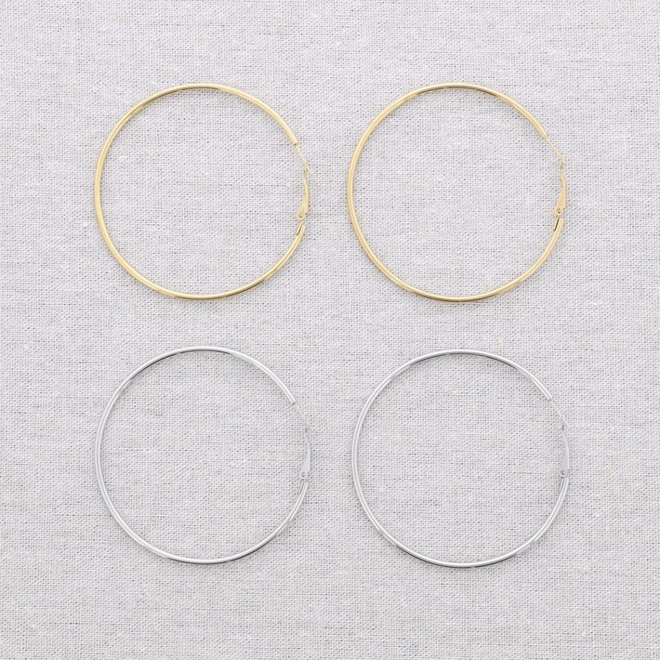 PENDIENTES ACERO ARO 6CM*2MM