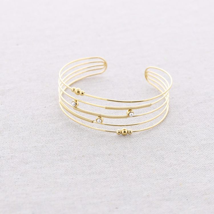 PULSERA ACERO VARIAS TIRAS CUENTAS 2