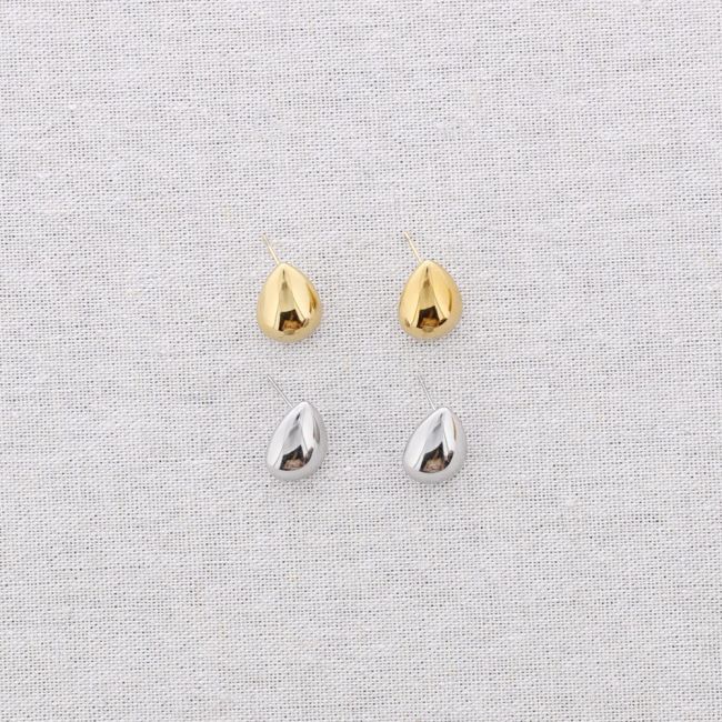 PENDIENTES ACERO GOTA