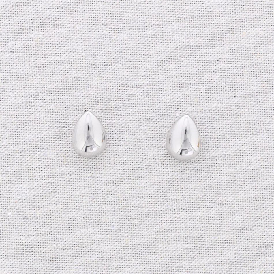 PENDIENTES ACERO GOTA