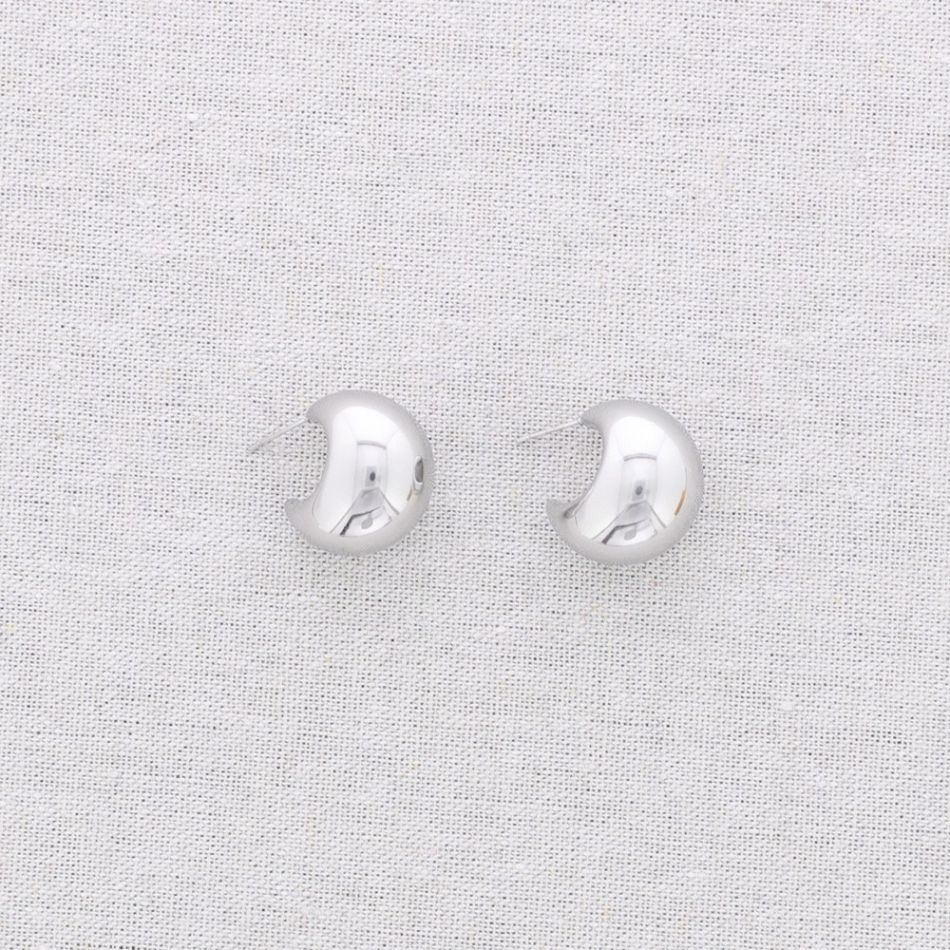STEEL HOOP EARRINGS