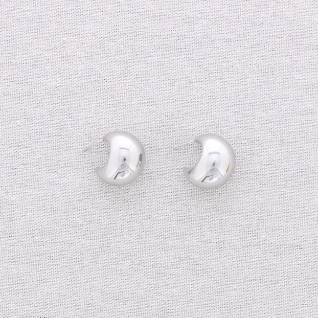 STEEL HOOP EARRINGS