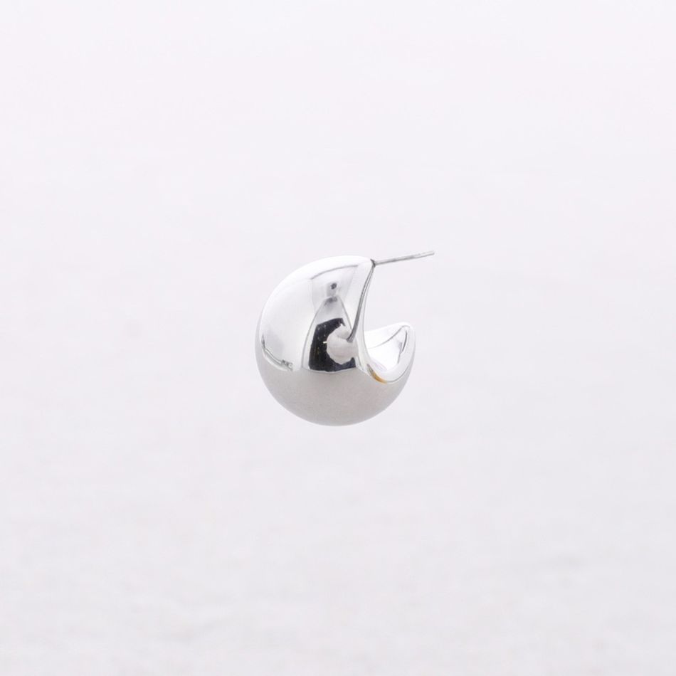 STEEL HOOP EARRINGS