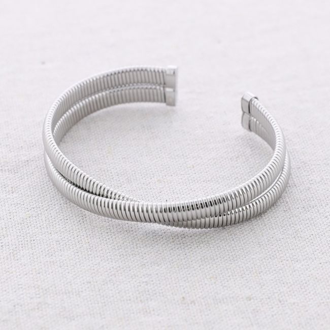 PULSERA ACERO DOBLE TUBOGAS