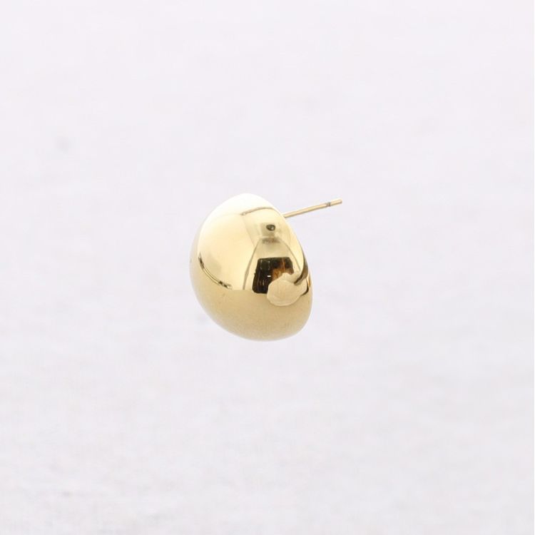 PENDIENTES ACERO MEDIA BOLA