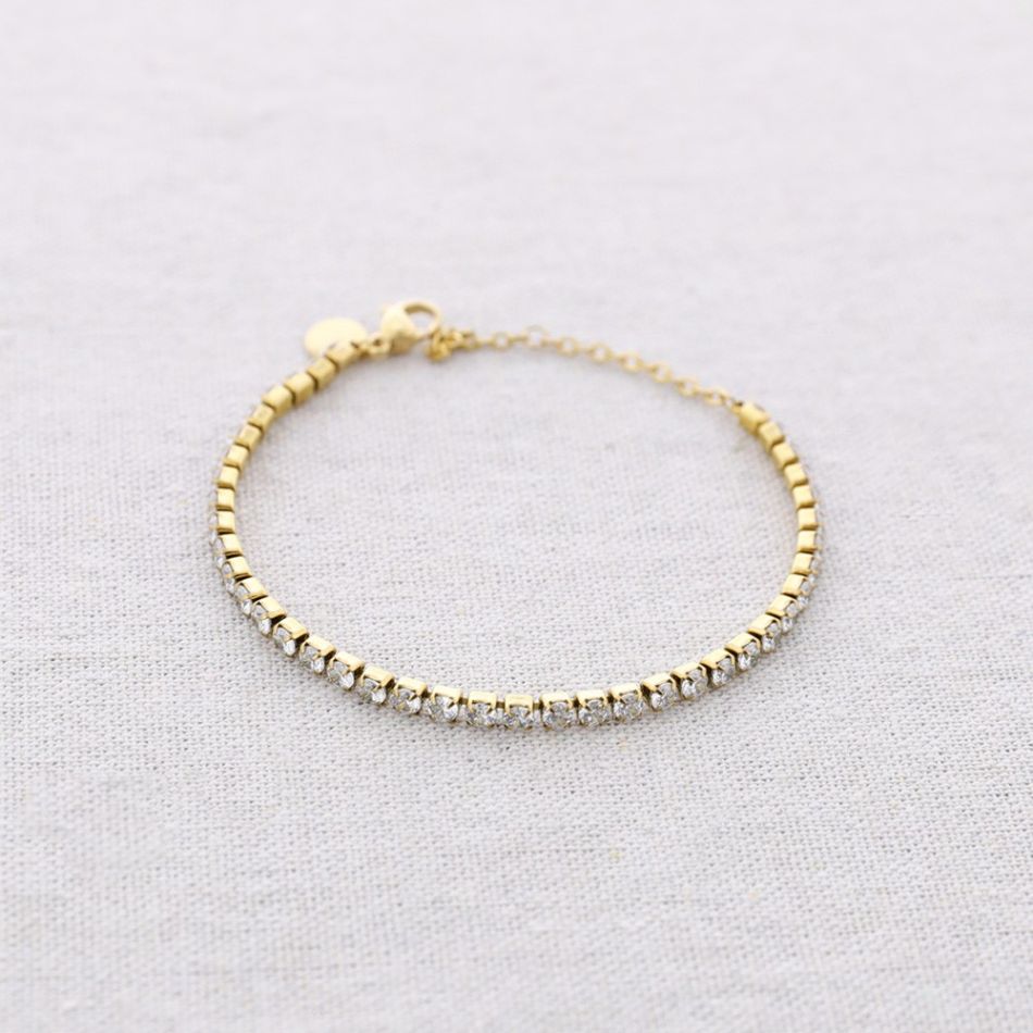 STEEL CRYSTAL BRACELET