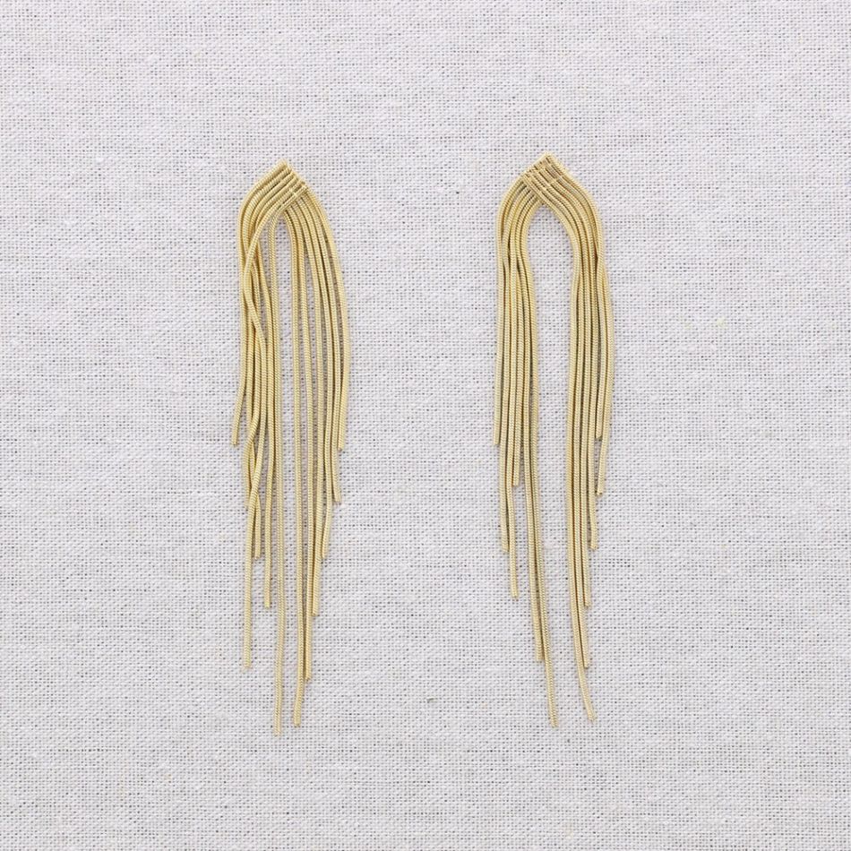 STEEL CASCADE EARRINGS