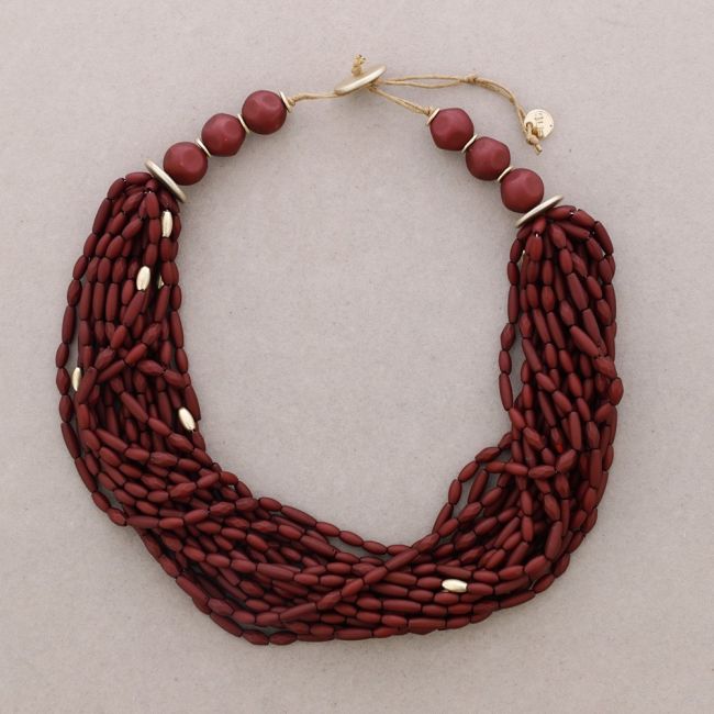 RESIN BEADS SHORT NECKLACE