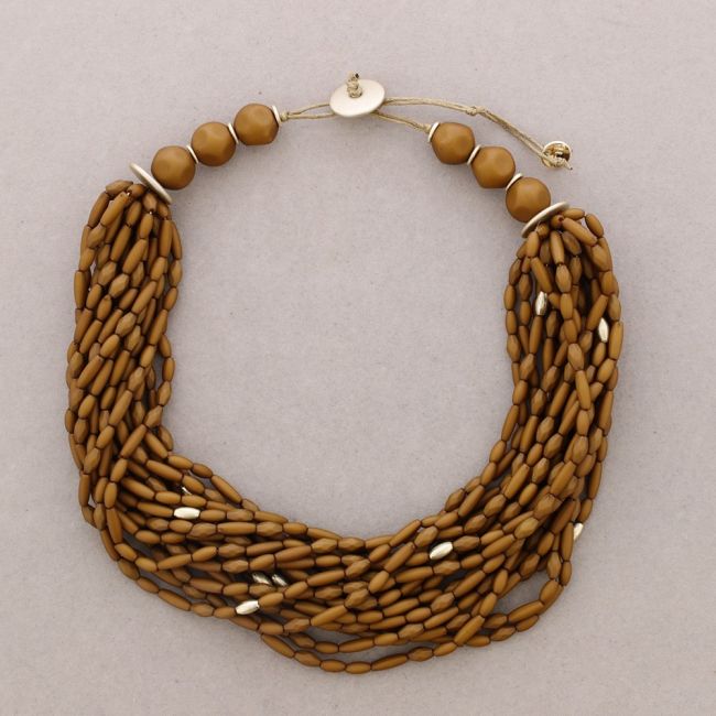 RESIN BEADS SHORT NECKLACE
