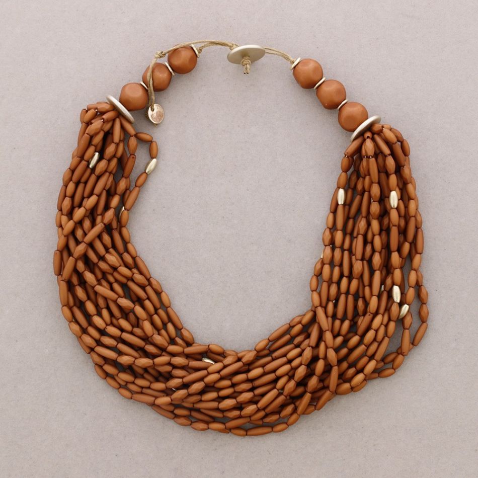 RESIN BEADS SHORT NECKLACE