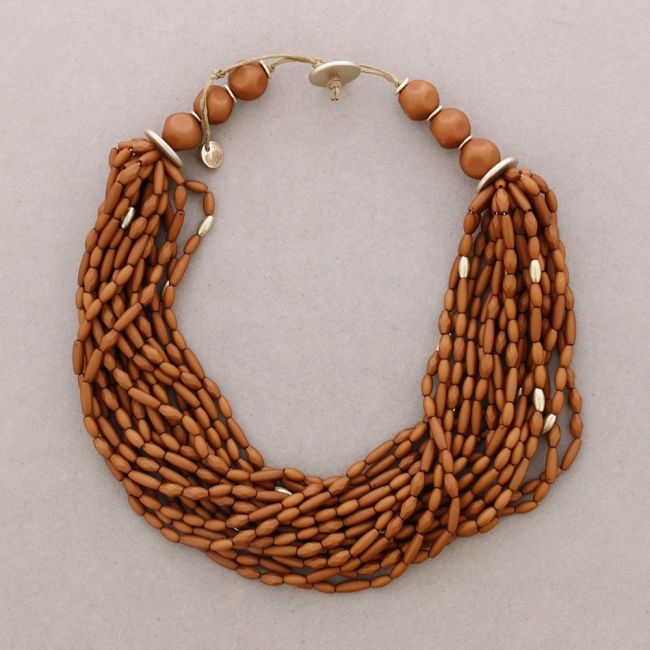 RESIN BEADS SHORT NECKLACE