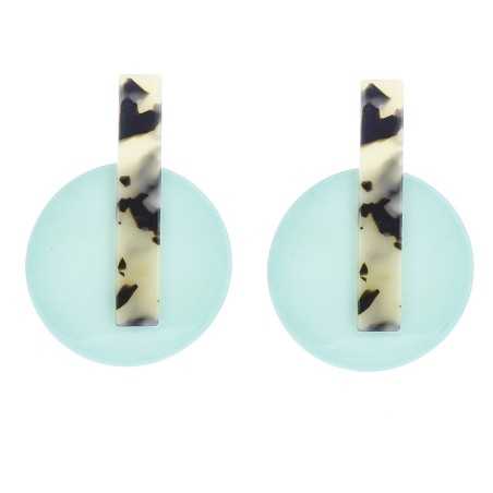 RESIN GEOMETRIC SHAPE EARRINGS