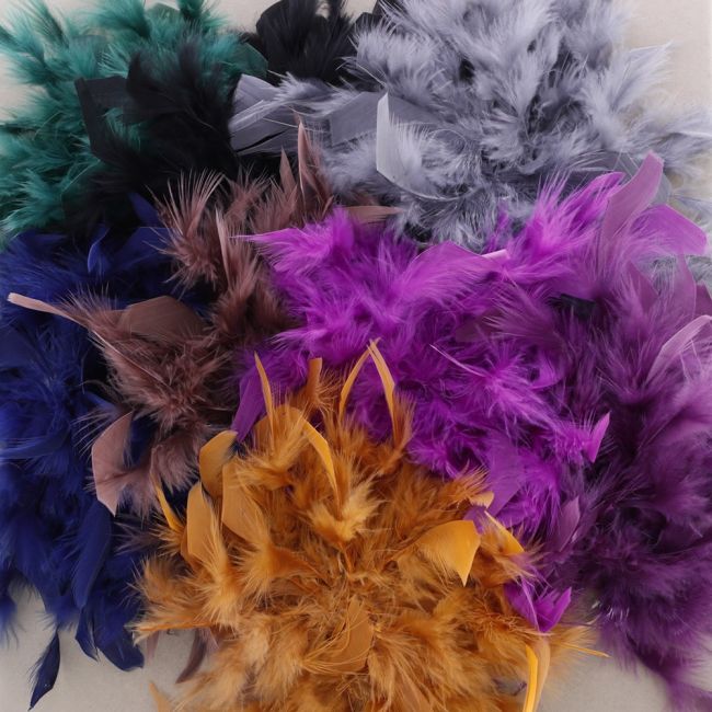 FEATHER BROOCH 15CM