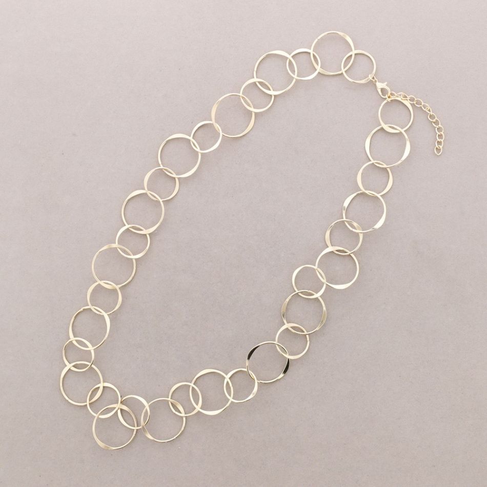 COLLAR LARGO ESLABONES METAL