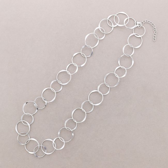 LONG METAL LINK NECKLACE