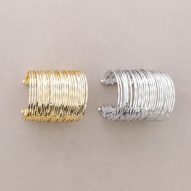 PULSERA AJUSTABLE TIRAS METAL