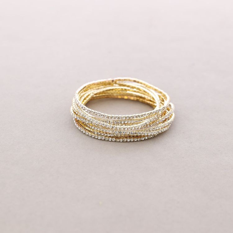 ELASTIC BRACELET SET 10 CRYSTAL STRIPS 2