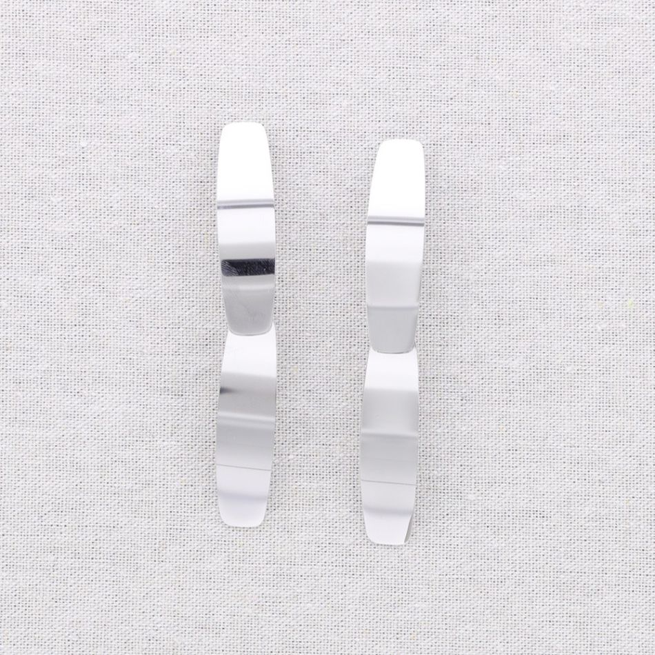 PENDIENTES ACERO FORMAS GEOMÉTRICAS