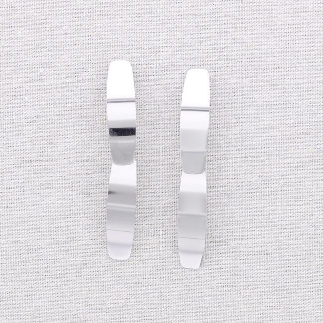 PENDIENTES ACERO FORMAS GEOMÉTRICAS