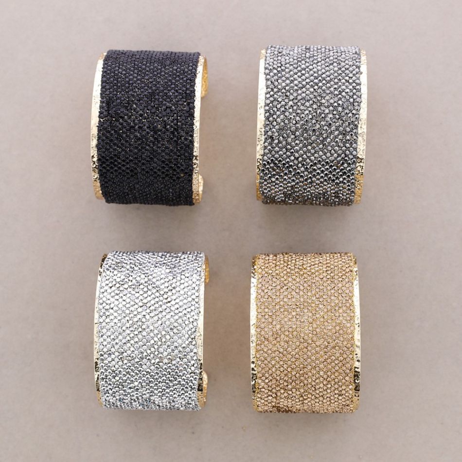BRACELET 5.5CM ADJUSTABLE CRYSTALS