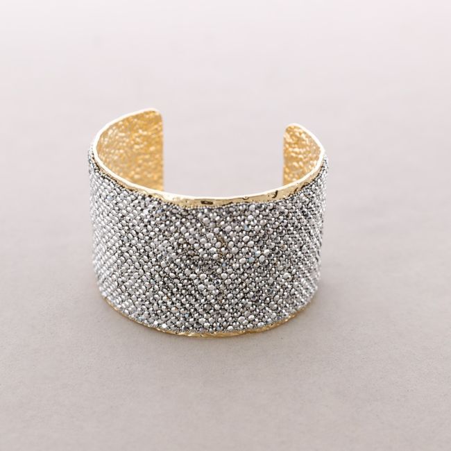 BRACELET 5.5CM ADJUSTABLE CRYSTALS