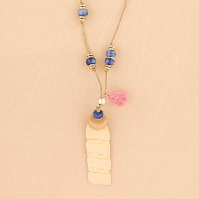 COLLAR LARGO COLGANTE METAL