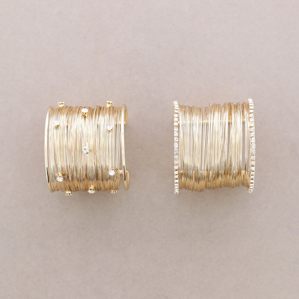PULSERA METAL AJUSTABLE CRISTALES