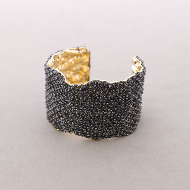 PULSERA AJUSTABLE METAL PERLITAS
