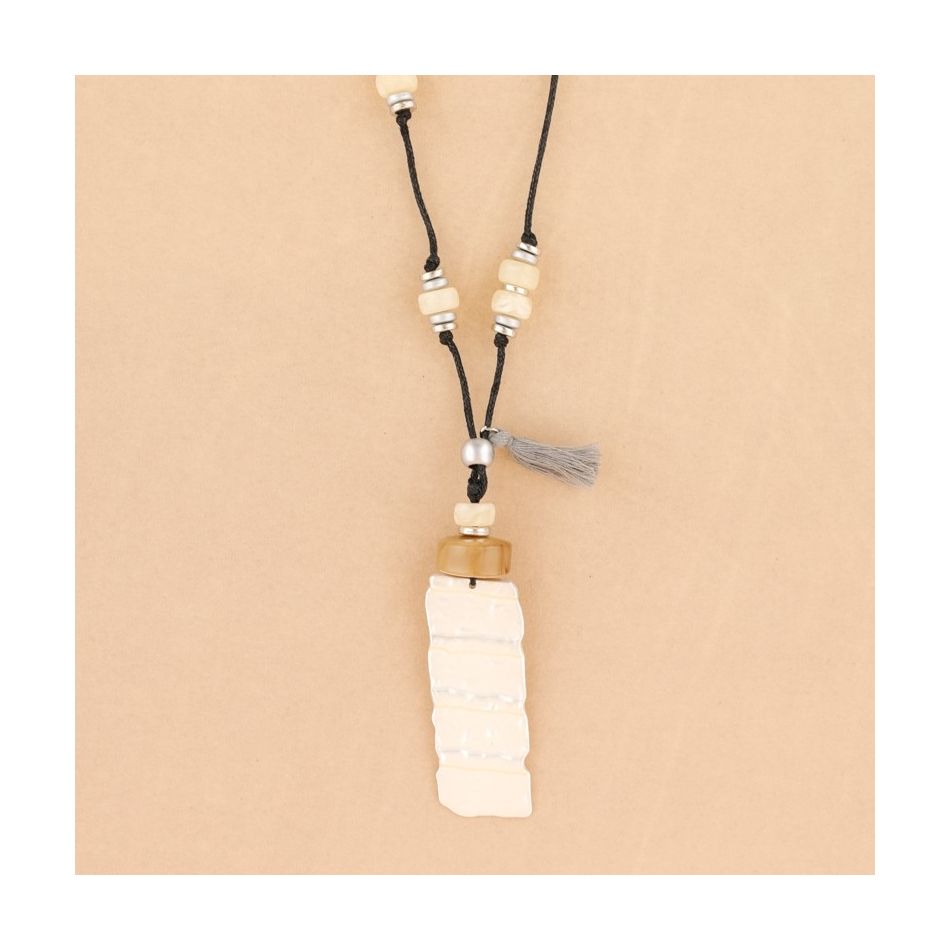 COLLAR LARGO COLGANTE METAL