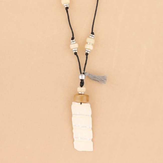 COLLAR LARGO COLGANTE METAL