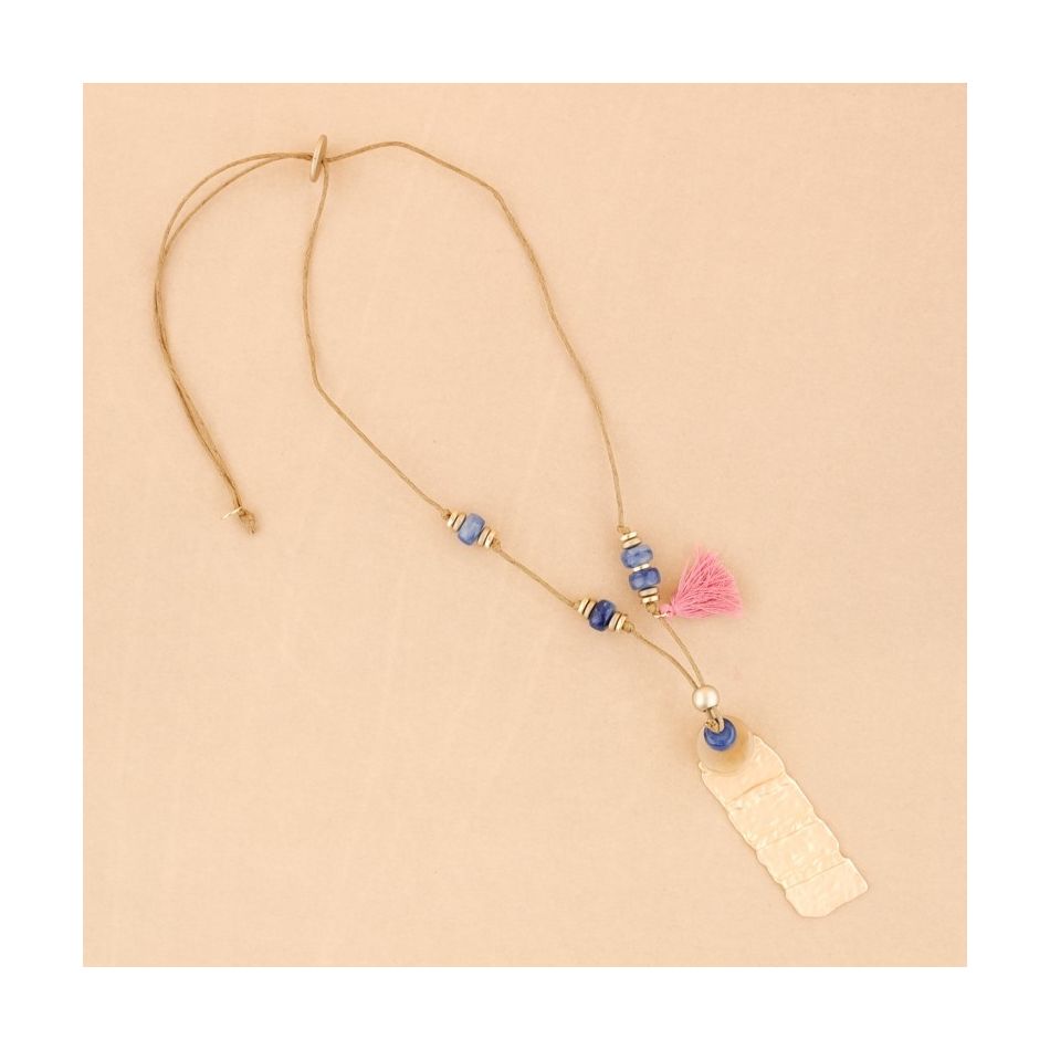 COLLAR LARGO COLGANTE METAL