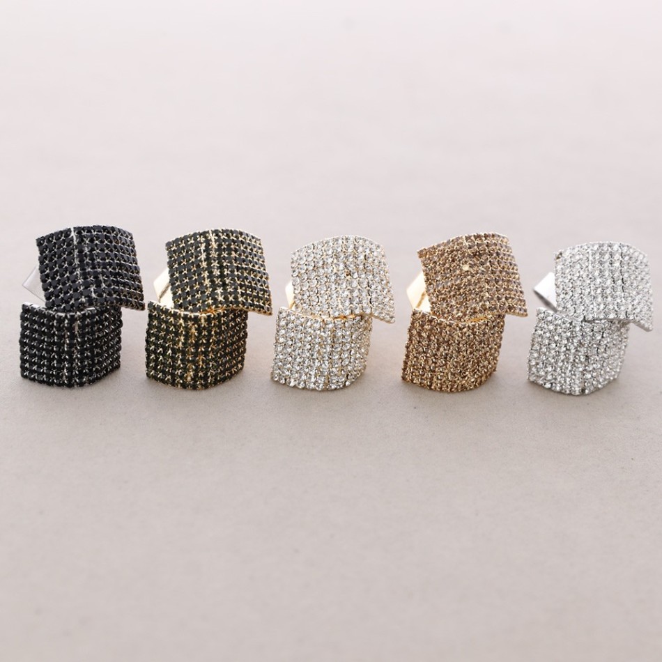 ANILLO AJUSTABLE METAL CRISTALES