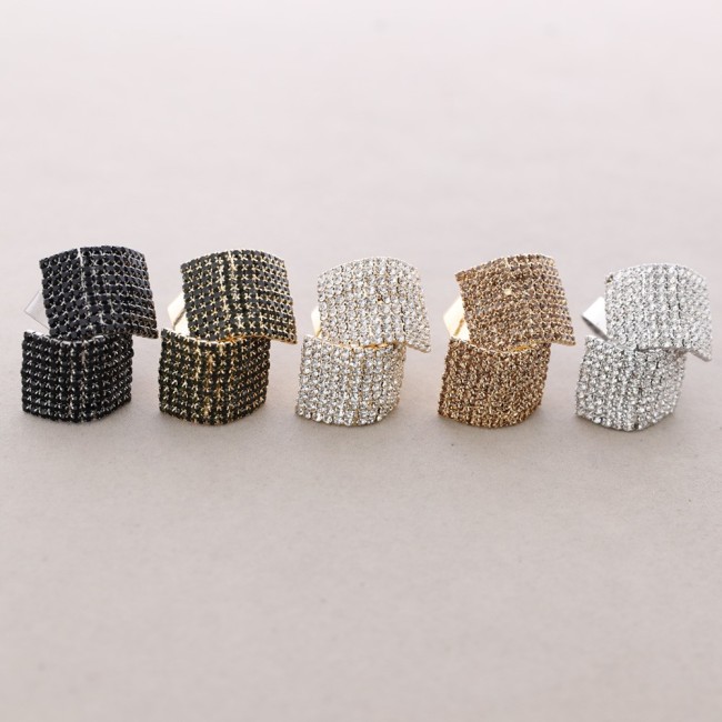ANILLO AJUSTABLE METAL CRISTALES