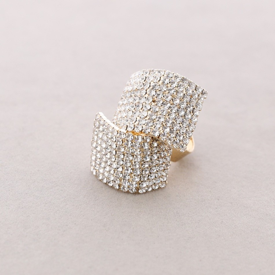 ANILLO AJUSTABLE METAL CRISTALES