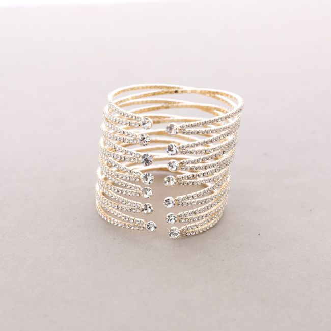PULSERA METAL CRISTALES