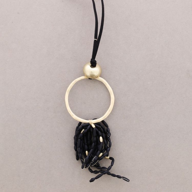 COLLAR LARGO COLGANTE CUENTAS RESINA 2